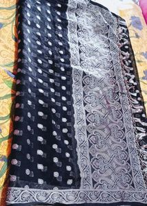 free new silk saree with banarasi suit
