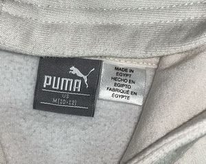 Puma Hoodie - White with black Logo