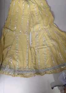 Peach Embroidered Kurta Set with Pants