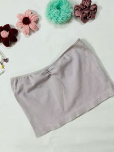 Lilac Ribbed Tube Top