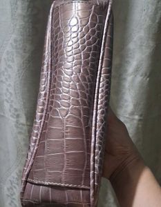 Vintage Y2K Brown Faux Snakeskin Liz Claiborne