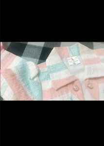 Girls' Striped Skirt Set