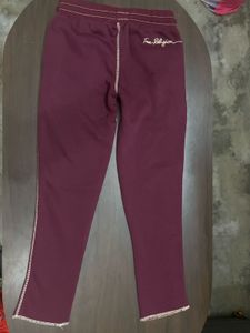 True Religion Burgundy Sweatpants