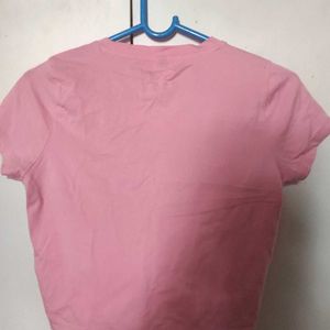Pink Casual T-Shirt