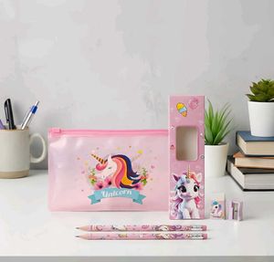 Unicorn Stationery Set& Doraemon - Set of 6