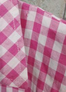 Pink Gingham Button-Up Shirt