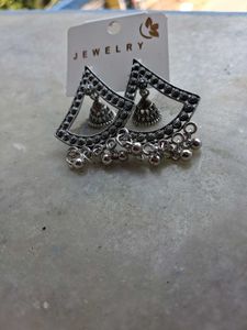 Boho Tribal Jhumka Earrings