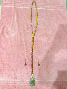 Beaded Necklace & Earring Set