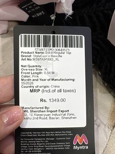 Missed Myntra Return | Pink top