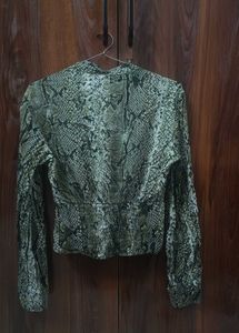 Stylish Snake Print Blouse