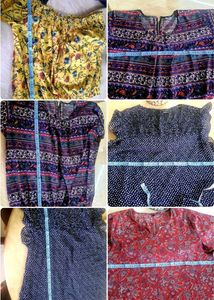Combo Of 5 Extra Large Tops - Bust 48 Inchs