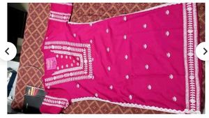 114.Vibrant Pink Embroidered Kurta