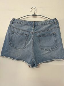 Ripped Denim Shorts