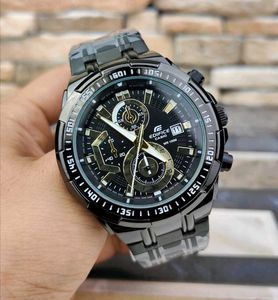 Casio Edifice BLACK Chronograph Watch PREMIUM FOR