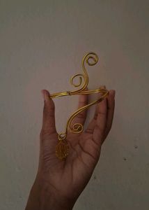 Handmade Golden Armlet with charm