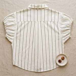 Chic Striped Button-Up Top