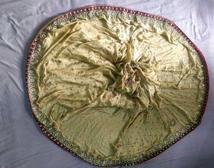 Handstitched Beautiful Golden Lehenga Skirt ✨