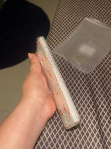 Phone 13 Case - Clear Glitter with Cherries