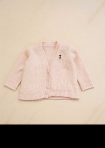 🧶 Kids Woolen Sweaters – Pink &amp; Green (0–2 Years)