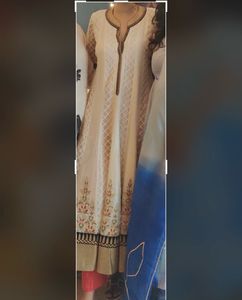 Pakistani Anarkali Designer Kurta Organza Net