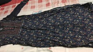 Boho Floral Print Long Sleeve Kurta