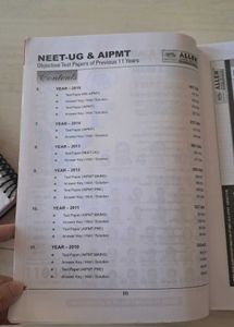 ALLEN - 11 Years NEET-UG &amp; AIPMT Test Papers