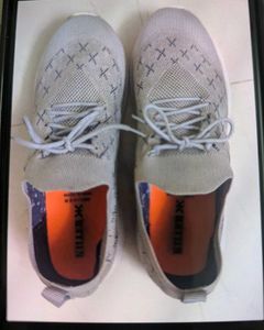 Stylish Grey Knit Sneakers