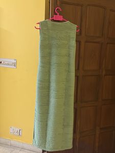 Mint Green Sleeveless Midi Dress