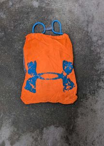 Under Armour Orange Drawstring Bag