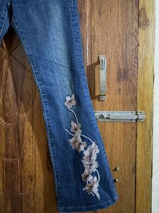 Embroidered Vintage TSJeans Flare Jeans