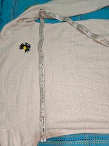 Cute Daisy Detail Knit Sweater women