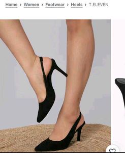 Elegant Black Slingback Heels