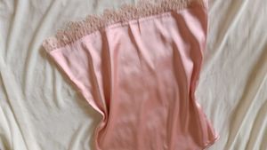 Satin Lace Trim Slip camisole