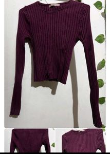 Ribbed Long Sleeve Top
