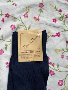 Oscar de la Renta Navy Socks