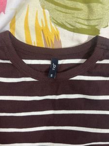 Striped Cropped T-Shirt
