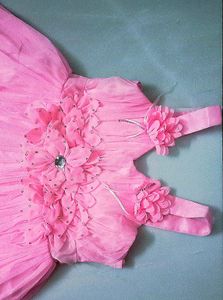 Pink Flower Girl Dress
