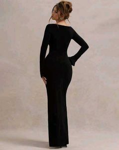 Full-Sleeve Maxi Dress | Bodycon Fit