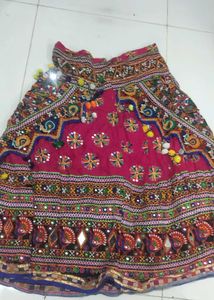 heavy garba dress Pink colour