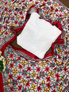Navratri Special Beautiful &amp; Premium White Gown