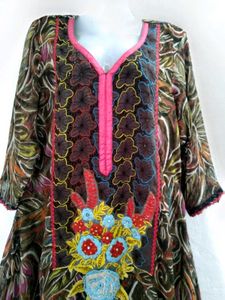 sale 🎉🎊Embroidered Brown Kurta