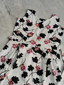 Floral Short Frock Sleeveless