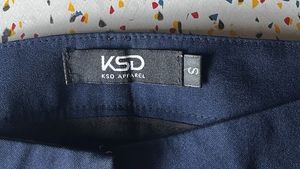 Navy Blue Straight Leg Trousers