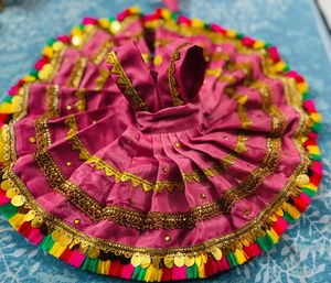 Beautiful Red &amp; Gold laddu Gopal Dress