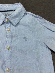 Kids Light Blue Button-Up Shirt