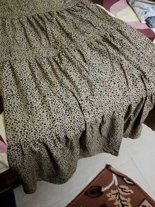 URBANIC Leopard Print Ruffle Dress