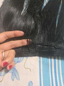 Black Hair Extension pony tail