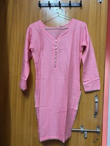 Pretty Pink Kurta Set with Palazzo ( 4 pcs )