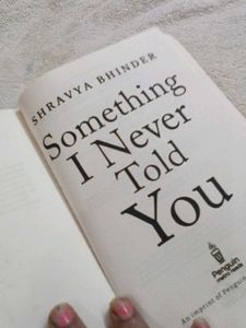 Something I Never Told You Book