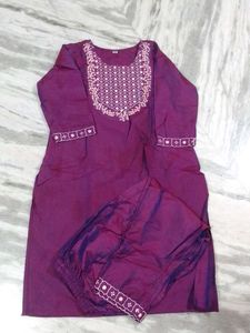 purple kurta